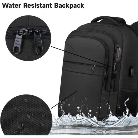 Large Laptop Backpack,, Carry on Backpack, 17 Inch TSA Friendly with USB Port main image 5